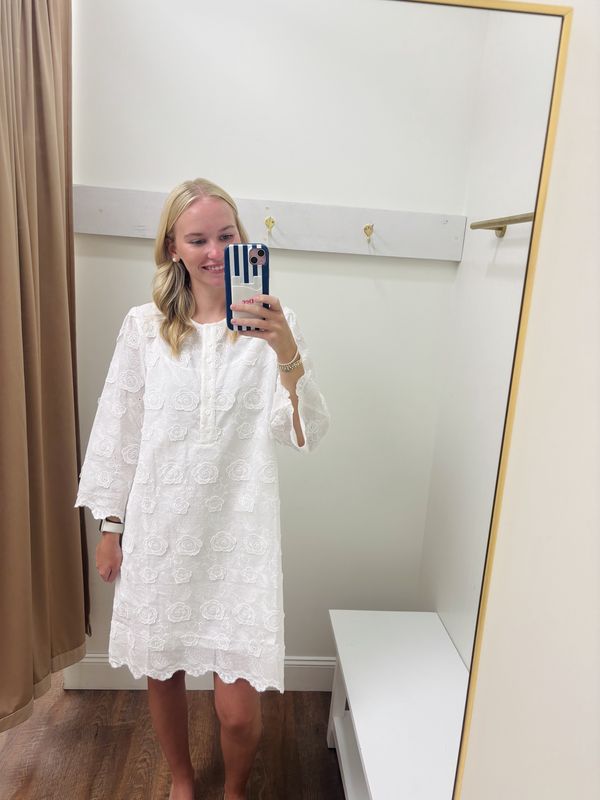 Boho Chic White Floral Dress