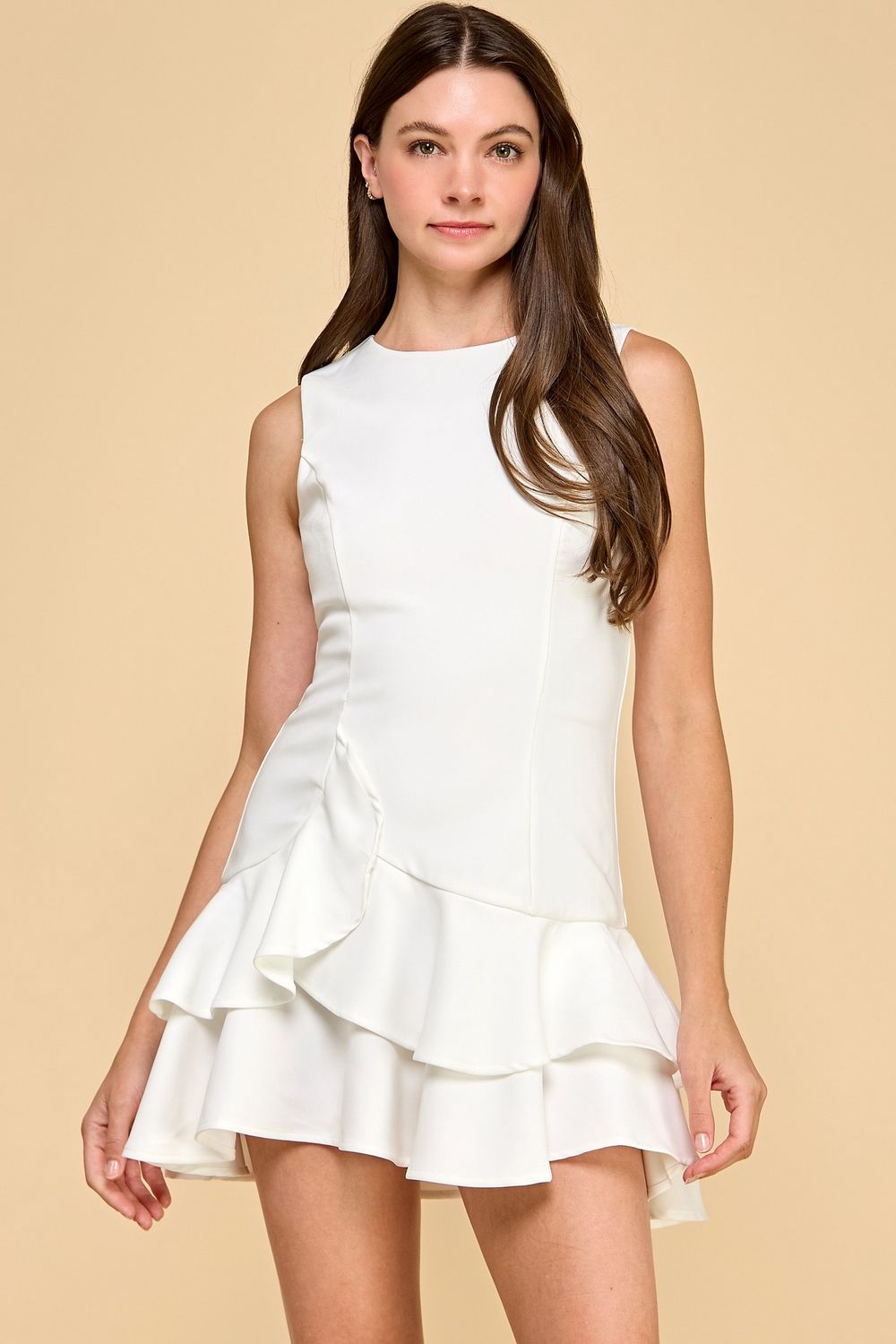 Layered Ruffle Skirt Dress
