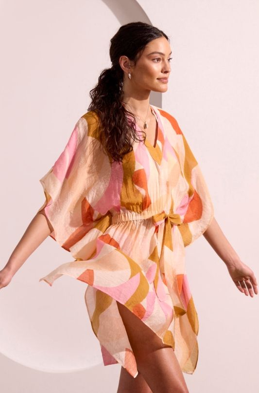 KAFTAN SHORT COVERUP DRESS-BOCA CHICA