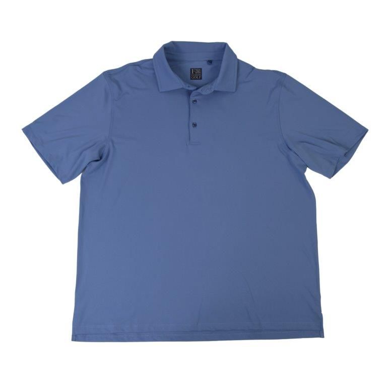 Blue Solid Performance Polo Blue Solid Performance Polo