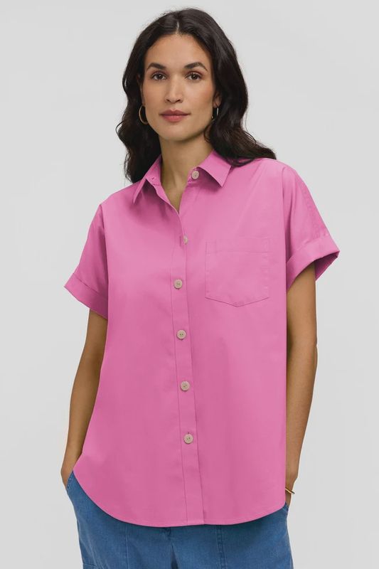 Abigail No Iron Stretch Short Sleeve Shirt