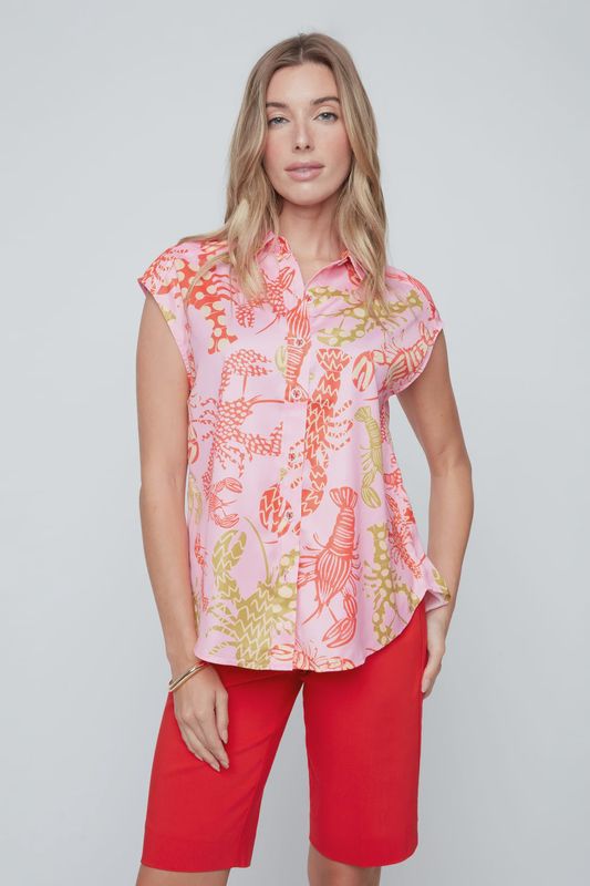 Pink Lobster Blouse