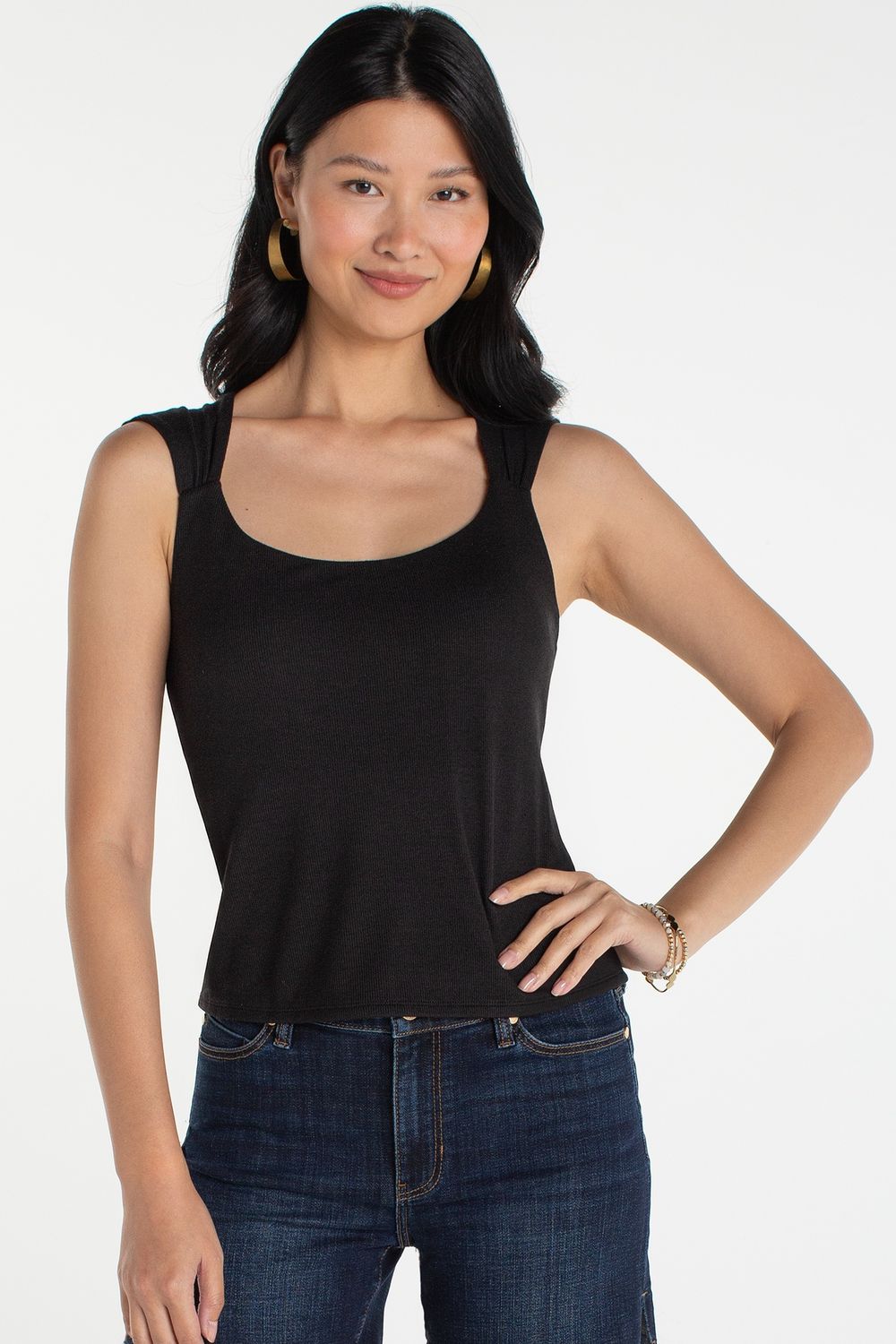 Black Built in Bra Top Black Built in Bra Top