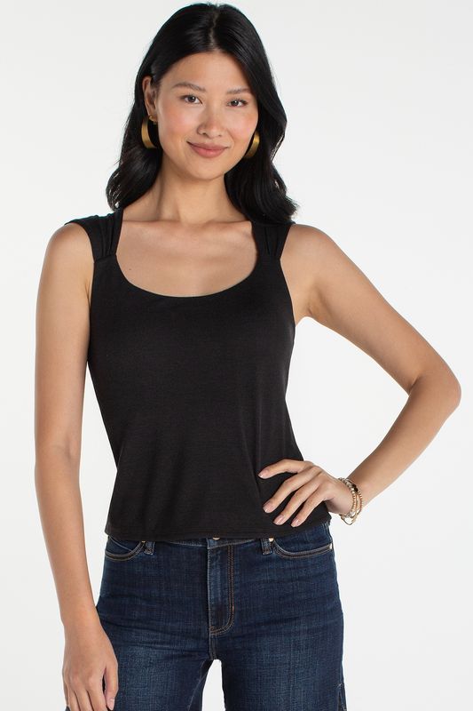 Black Built in Bra Top