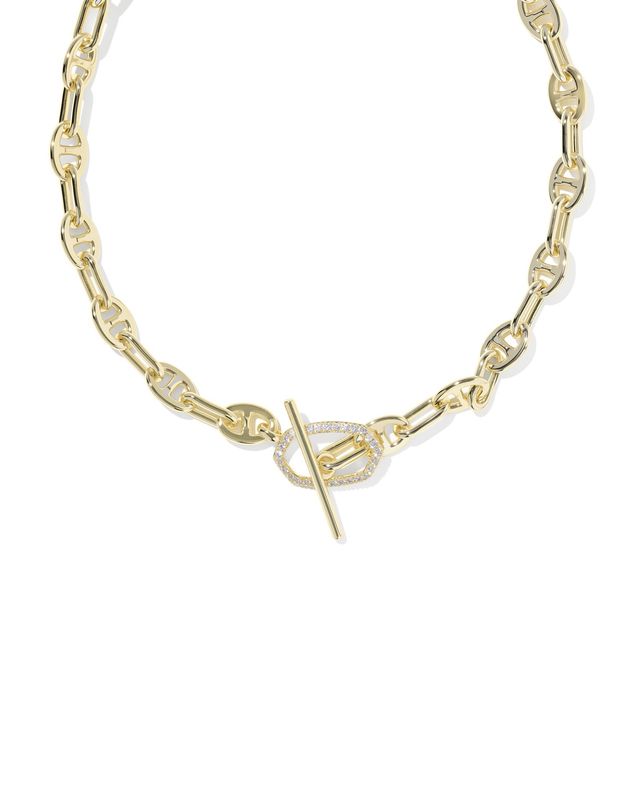 ELISA TOGGLE LINK AND CHAIN NECKLACE