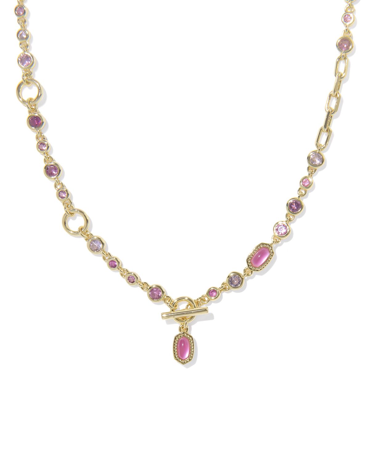 MINI ELISA ABBIE STRAND NECKLACE PINK MINI ELISA ABBIE STRAND NECKLACE PINK