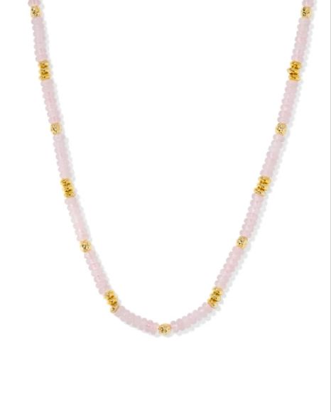 DELIAH STRND GLD ROSE QUARTZ DELIAH STRND GLD ROSE QUARTZ