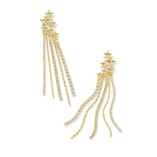 Cassidy Statement Earrings, Gold-Plated