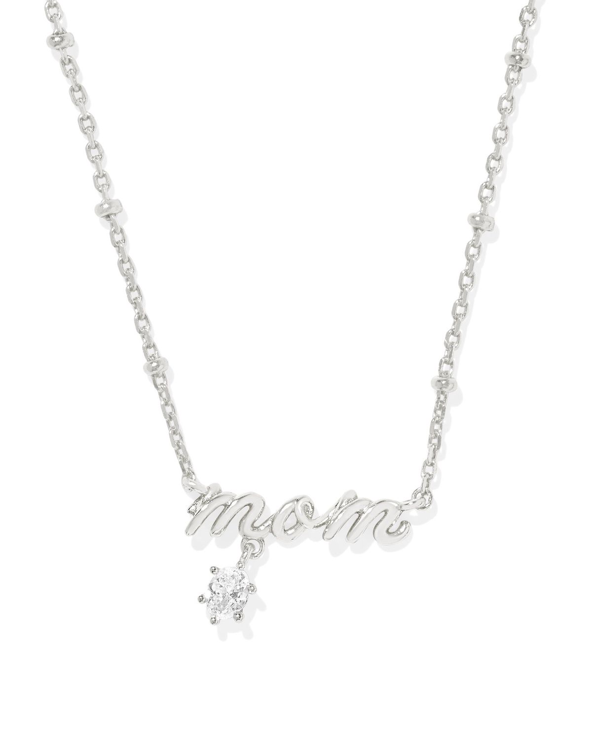 MOM CRYSTAL SHORT PENDANT NECKLACE MOM CRYSTAL SHORT PENDANT NECKLACE