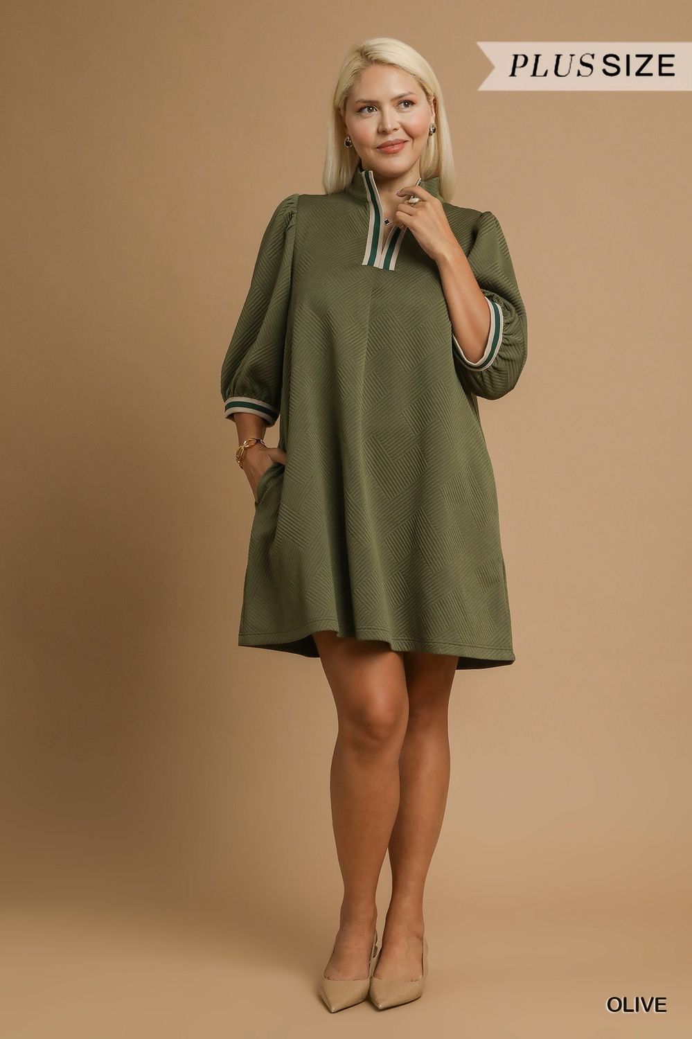 High Neck Jacquard Dress High Neck Jacquard Dress
