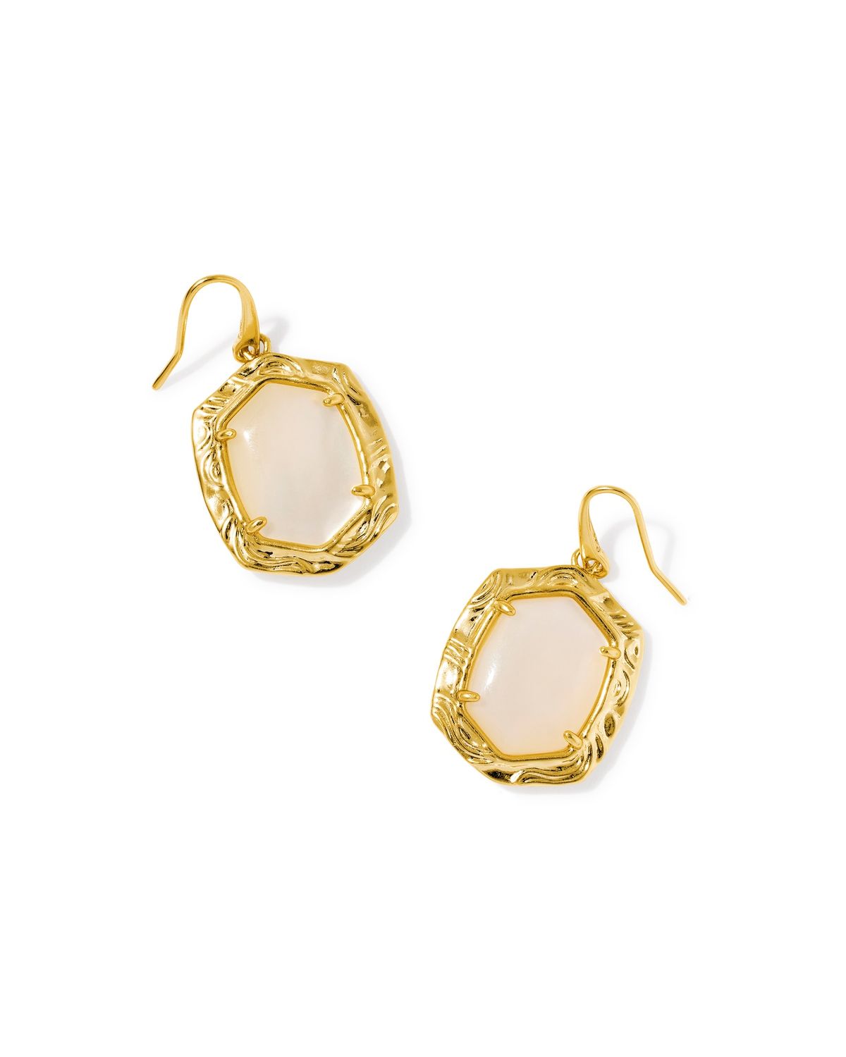 TIGER STRIPED DAPHNE DROP EARRINGS TIGER STRIPED DAPHNE DROP EARRINGS