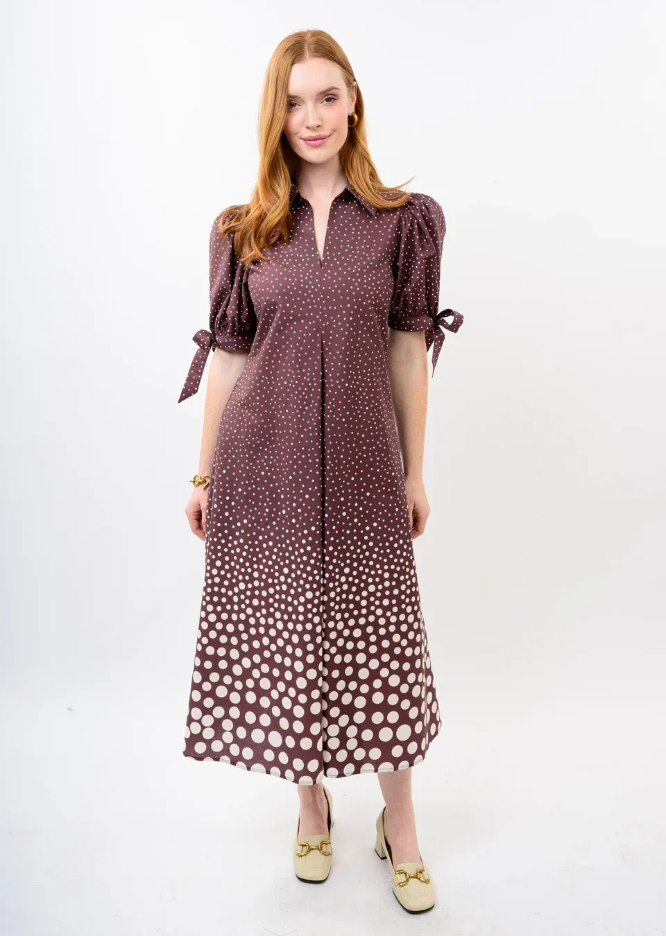 Graduated Polka Dot Dress