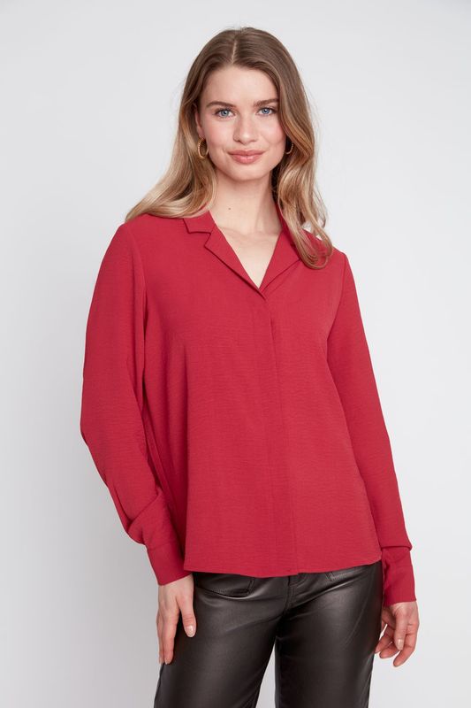 Claret Woven Blouse