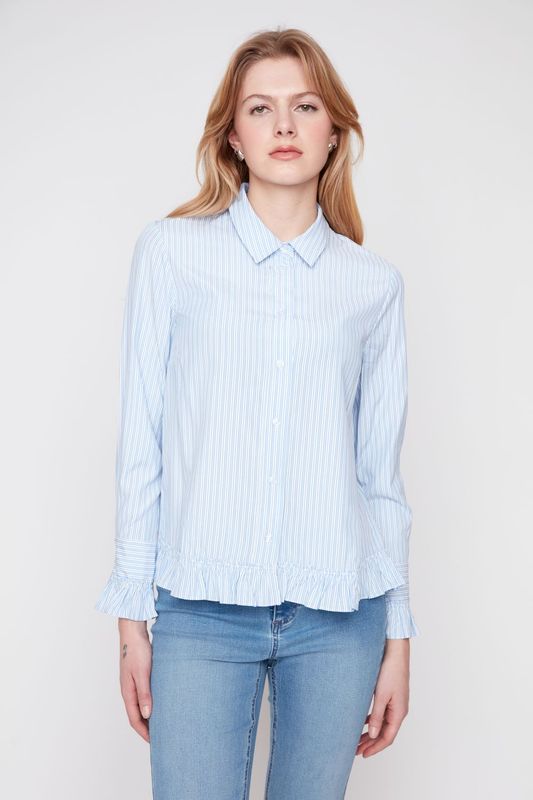Blue Woven Blouse