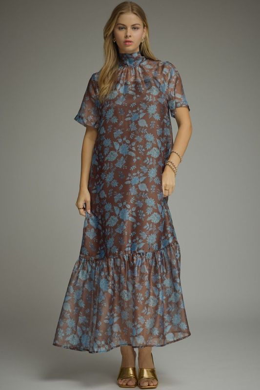 Brown/Blue Maxie Dress