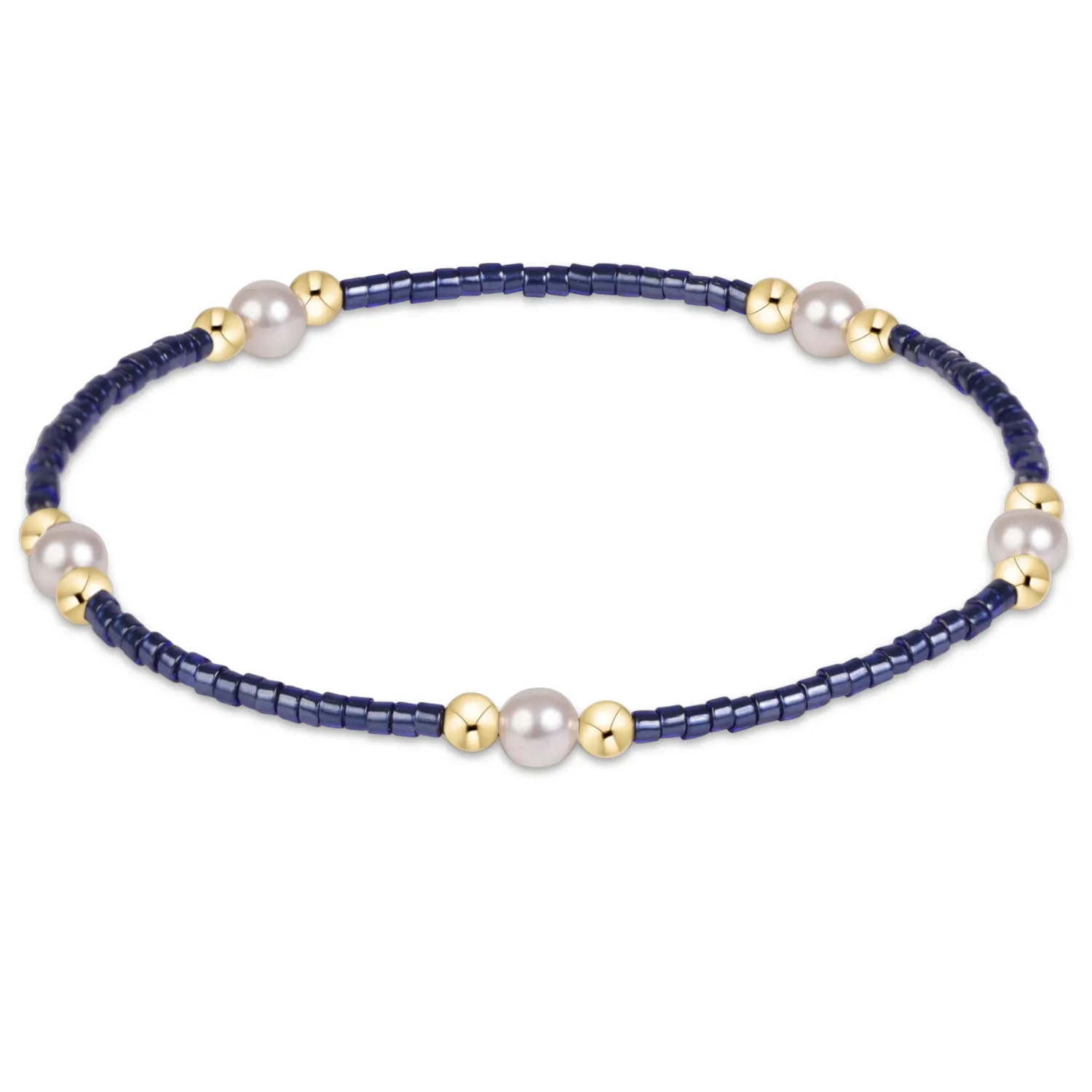 hope purpose pearl bracelet - navy hope purpose pearl bracelet - navy