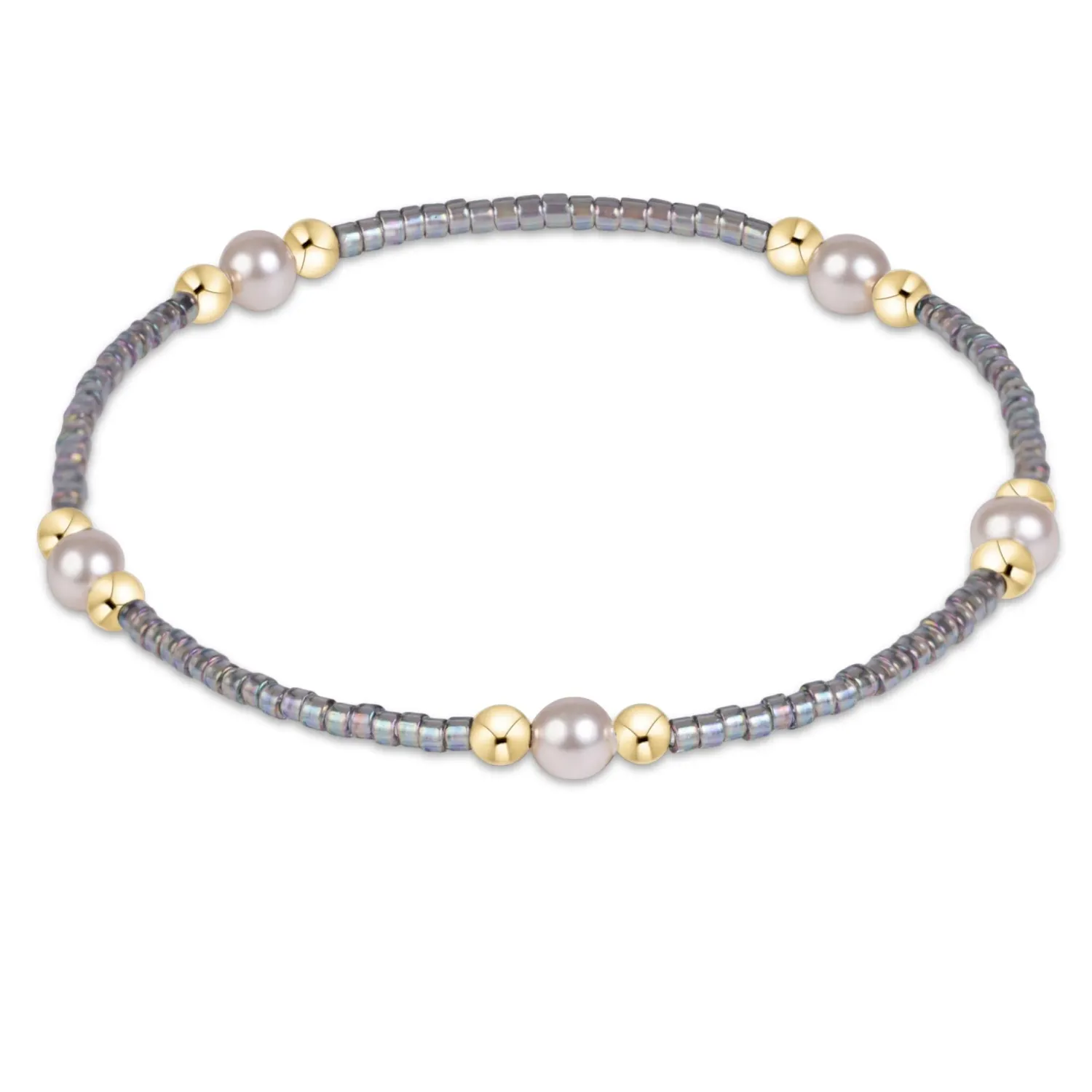 hope purpose pearl bracelet - morning mist