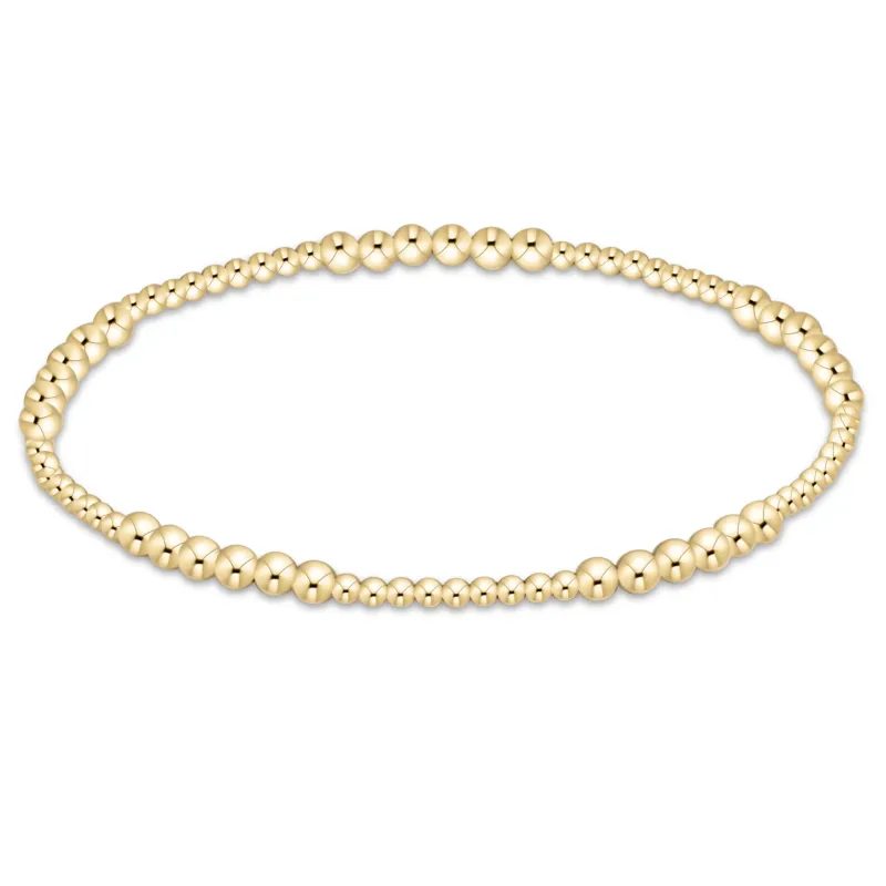 blissful gold 3mm bracelet