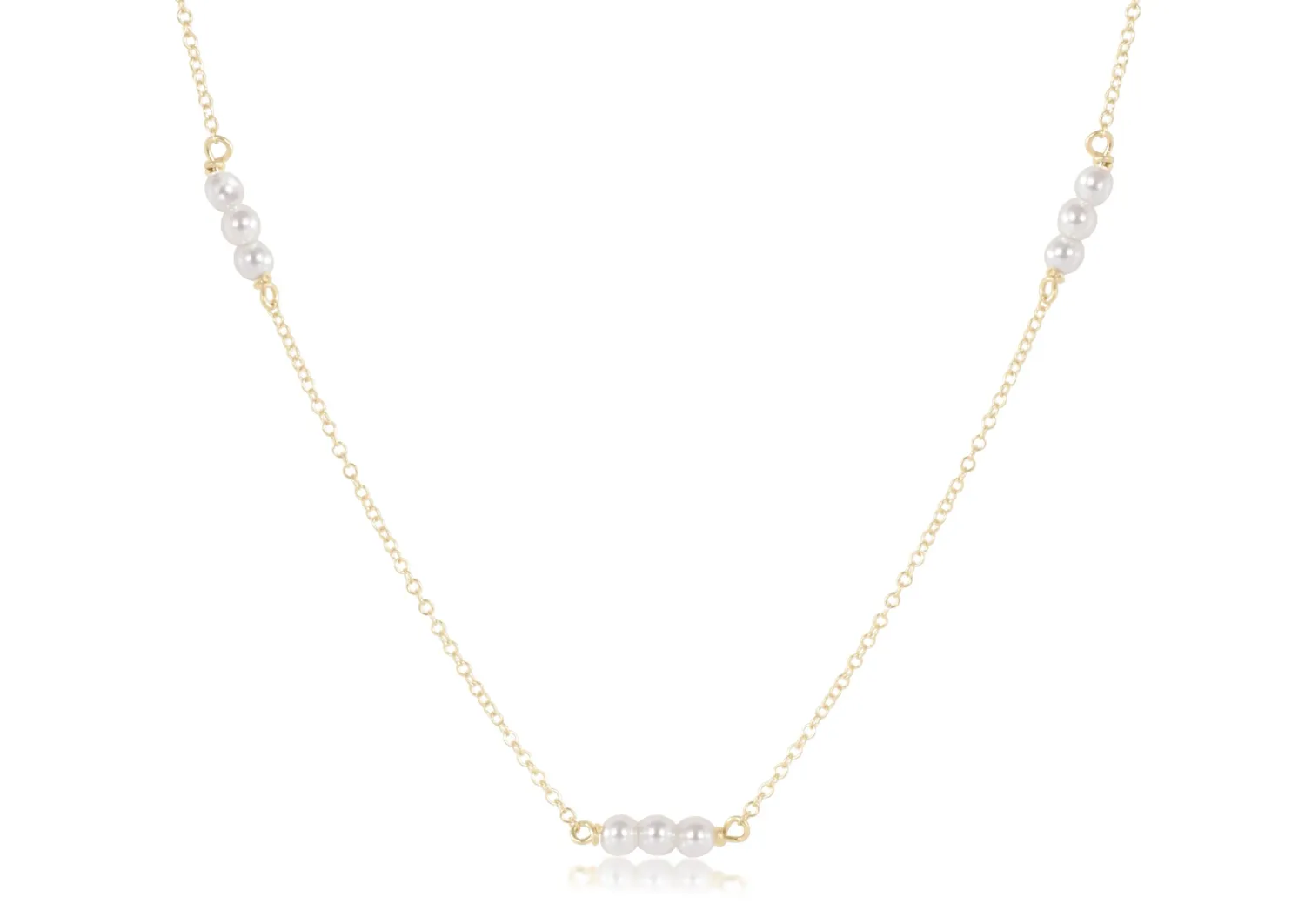 15” choker joy simplicity chain gold - pearl 3mm 15” choker joy simplicity chain gold - pearl 3mm