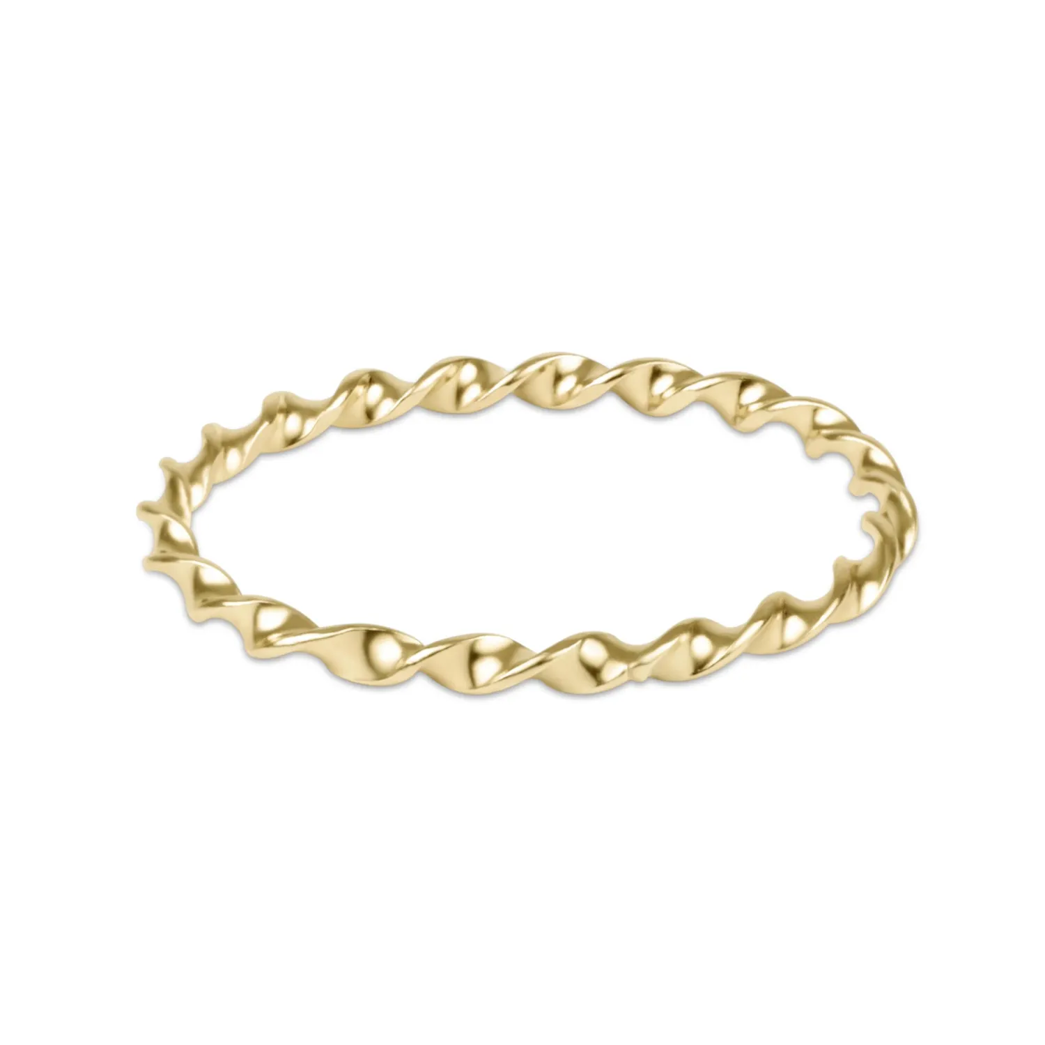 classic gold twisted thin band ring- size 8 classic gold twisted thin band ring- size 8