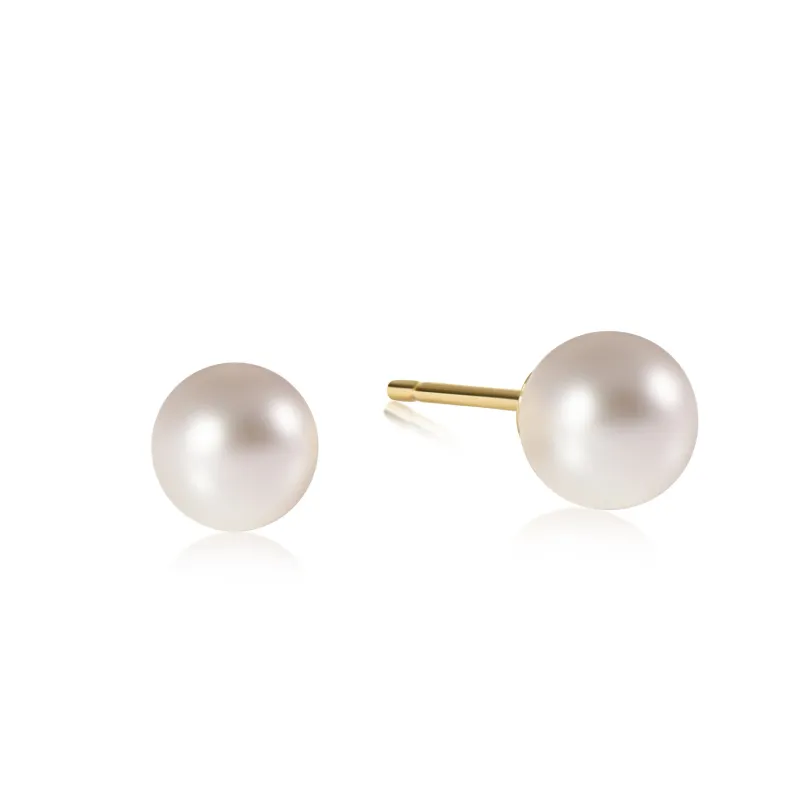 classic 8mm ball studs - pearl