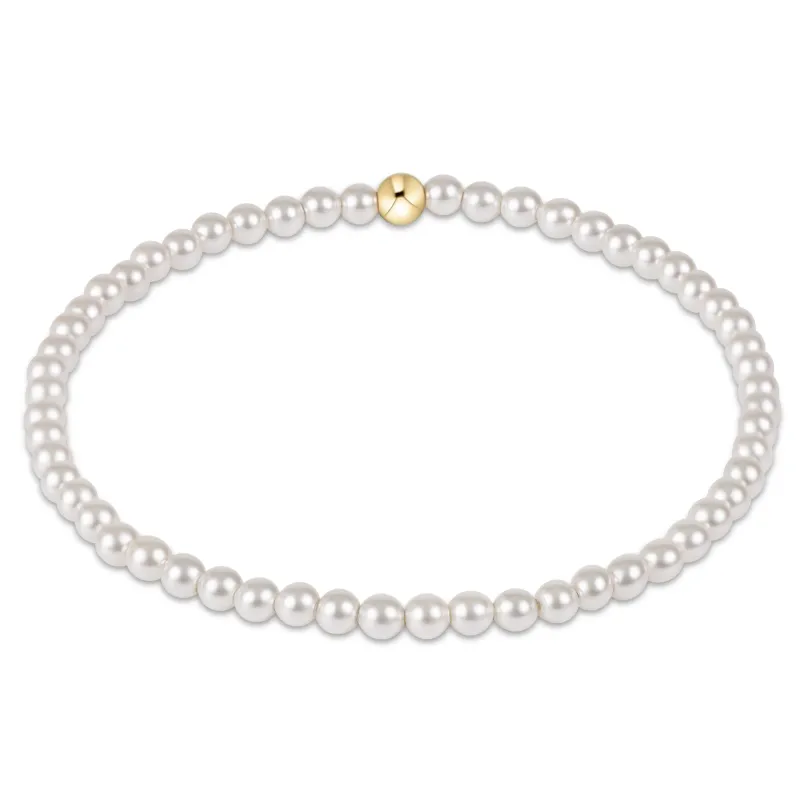 egirl classic pearl 3mm bracelet