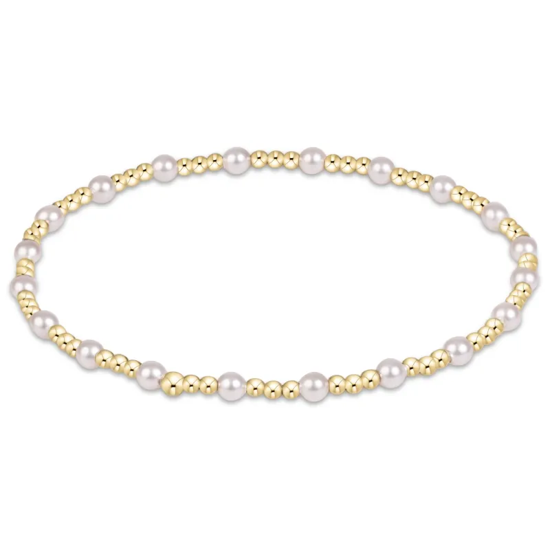 egirl sincerity pearl 3mm bracelet