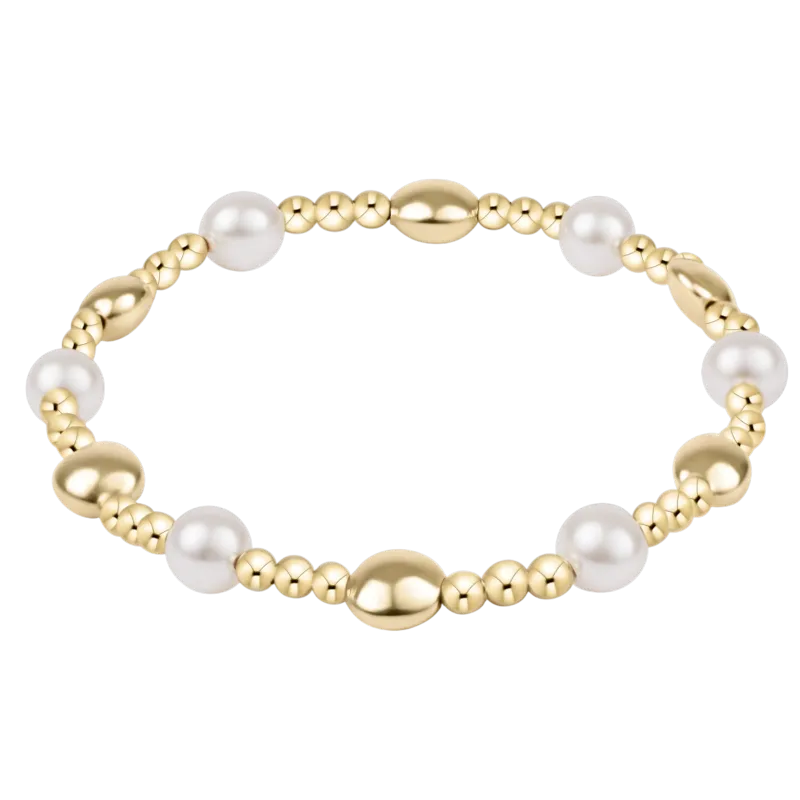 Extends honesty sincerity pearl 6mm bracelet