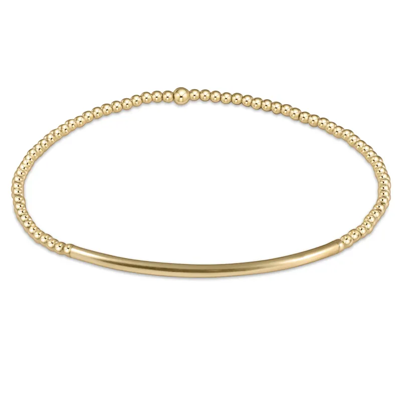 bliss bar gold 2mm bracelet