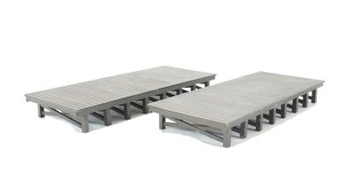 Scenecraft 44-0010 Pair of wooden platforms [*SAVE £9!]