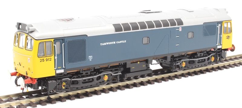 Heljan Class 25/3 BR 25912 Tamworth Castle ‘Ice Cream Van’ livery with silver roof (2538) [*SAVE £47!]
