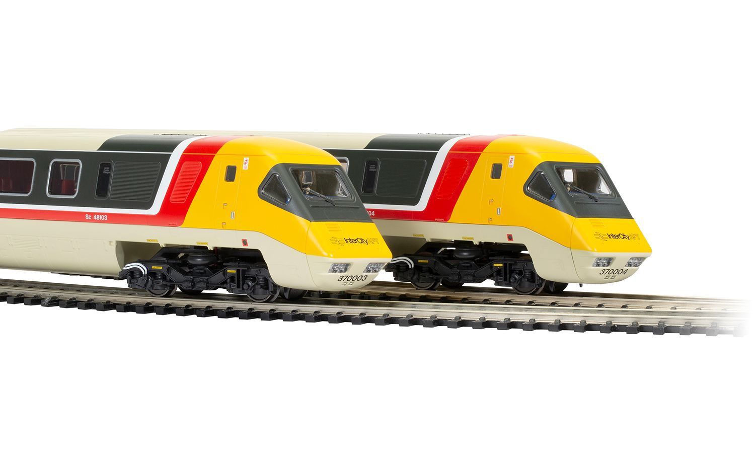 Hornby R30229 BR, Class 370 Advanced Passenger Train, Sets 370003 and 370004, 7 Car Train Pack - Era 7 [*SAVE £117!]