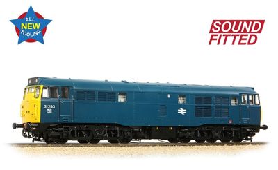 Bachmann Branchline Class 31/1, 31293, BR Blue, Boxed, DCC SOUND FITTED [35-805ASF] [C1]