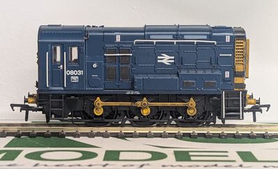 Bachmann Branchline Class 08, 08031, BR Blue, Wasp Stripes, Professional light weathering, [32-115C] [C1]