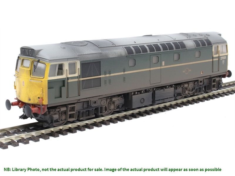 Heljan Class 27, 27001, BR Green (FYE), Factory &#39;heavily weathered&#39;, DCC SOUND FITTED, Boxed, As New [2730] [C1]