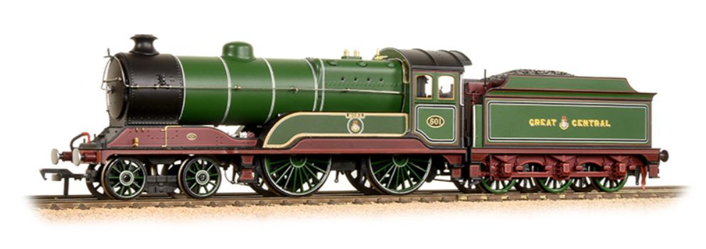 Bachmann Branchline 31-147, Class D11/1, 4-4-0, 501 &#39;Mons&#39;, GCR Green, Boxed, As New [C1]