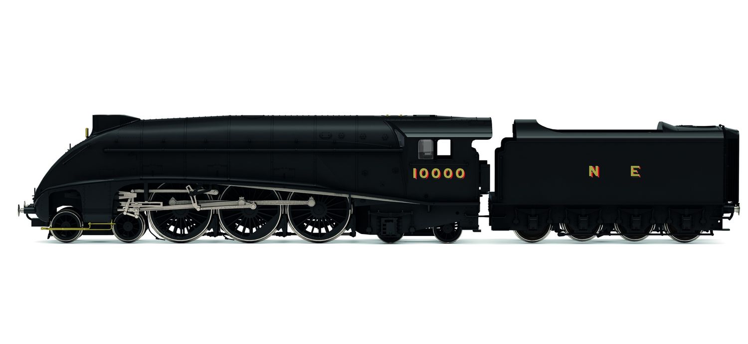 Hornby R30124 LNER, W1 Class, &#39;Hush Hush&#39; Streamlined, 4-6-4, 10000 - Era 4 [25% Off!*]