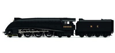Hornby R30124 LNER, W1 Class, &#39;Hush Hush&#39; Streamlined, 4-6-4, 10000 - Era 4 [25% Off!*]