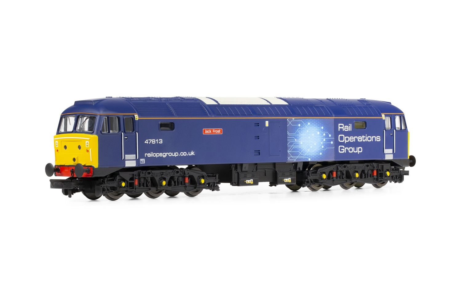 Hornby R30042TTS RailRoad Plus ROG, Class 47, Co-Co, 47813 ‘Jack Frost’ - Era 11 [25% Off!*]