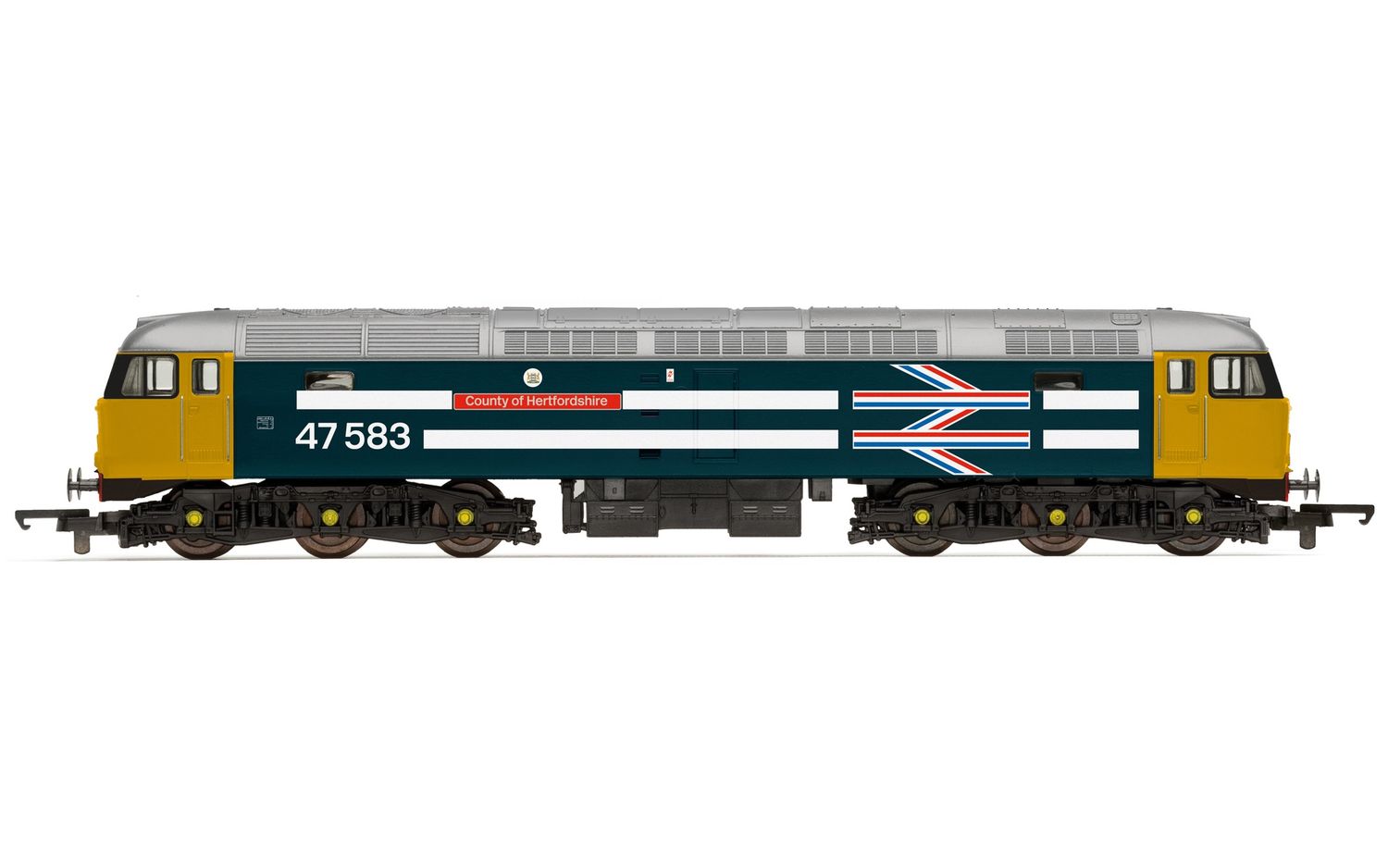 Hornby R30040TTS RailRoad Plus BR, Class 47, Co-Co, 47583 ‘County of Hertfordshire’ - Era 7 [25% Off!*]