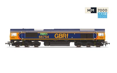 Hornby R30353TXS GBRf, Class 66, Co-Co, 66754 &#39;Northampton Saints&#39; - Era 11 (Sound Fitted) [25% Off!*]