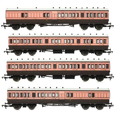 EFE Rail E86011 LSWR Cross Country 4-Coach Pack LSWR Salmon &amp; Brown