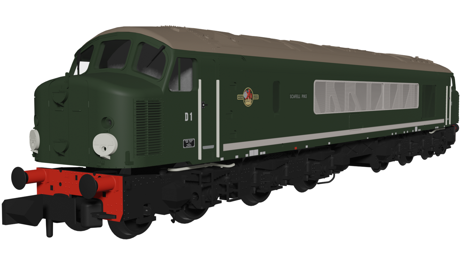 Rapido Class 44 - D1 &quot;Scafell Pike&quot; Plain BR Green - DCC Ready [948001] - WITH FREE SHIPPING!