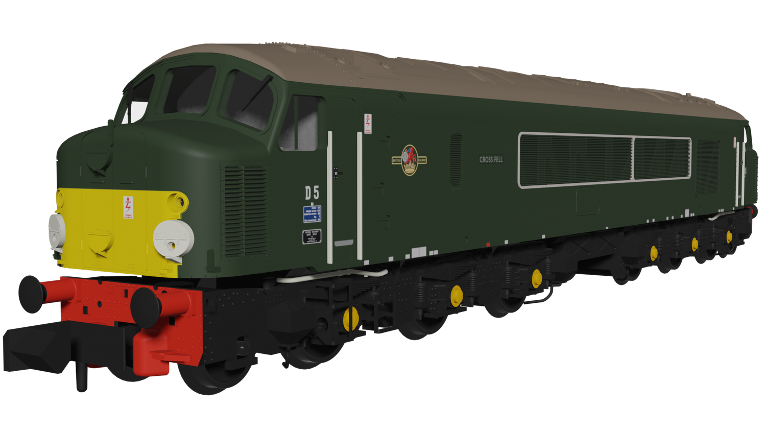 Rapido 948004 - Class 44 - D5 &quot;Cross Fell&quot; BR Green With Small Yellow Panel - DCC Ready (WITH FREE SHIPPING!]