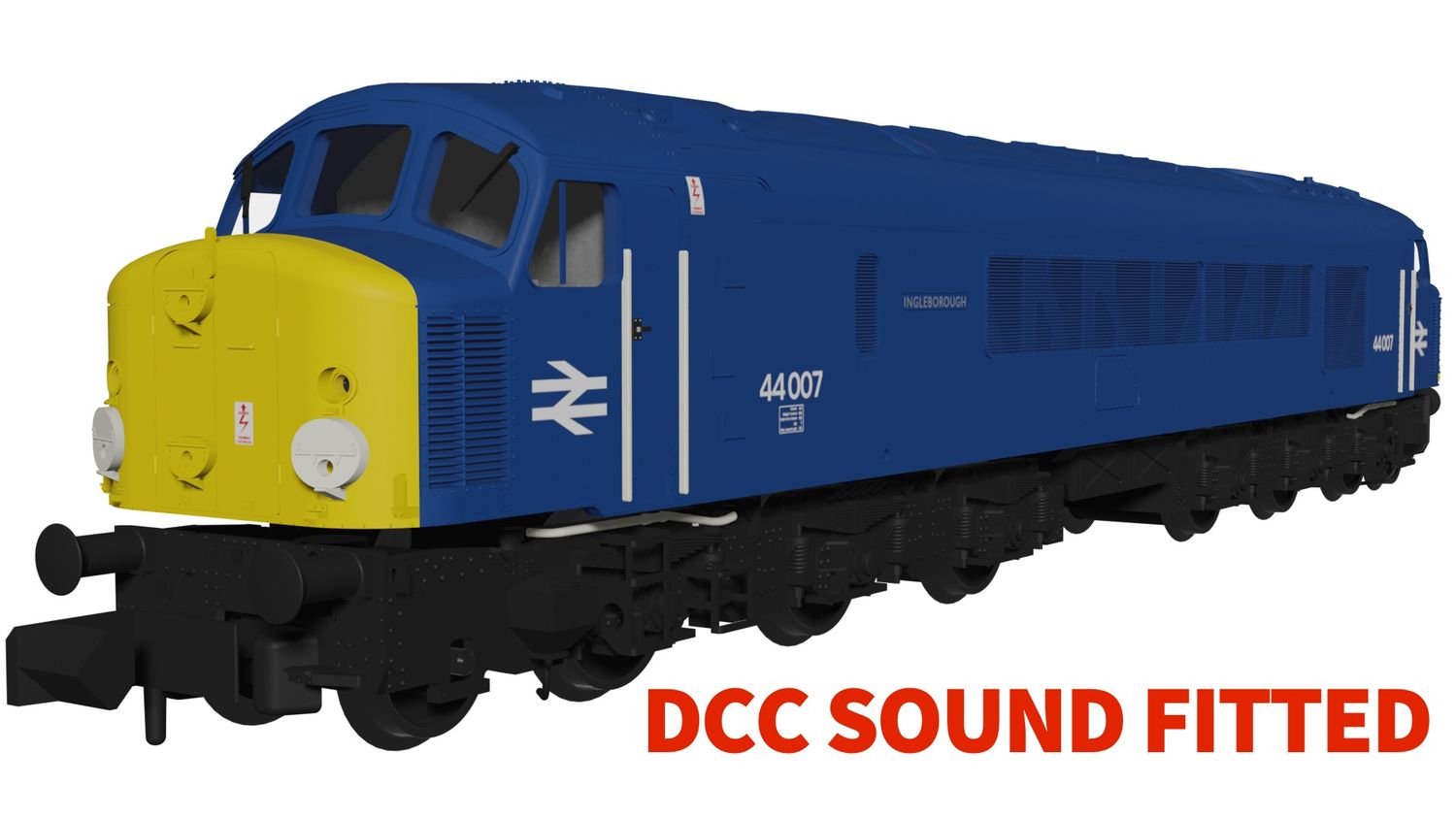 Rapido 948507 - Class 44 - 44007 &quot;Ingleborough&quot; BR Blue - DCC Sound Fitted (WITH FREE SHIPPING!]