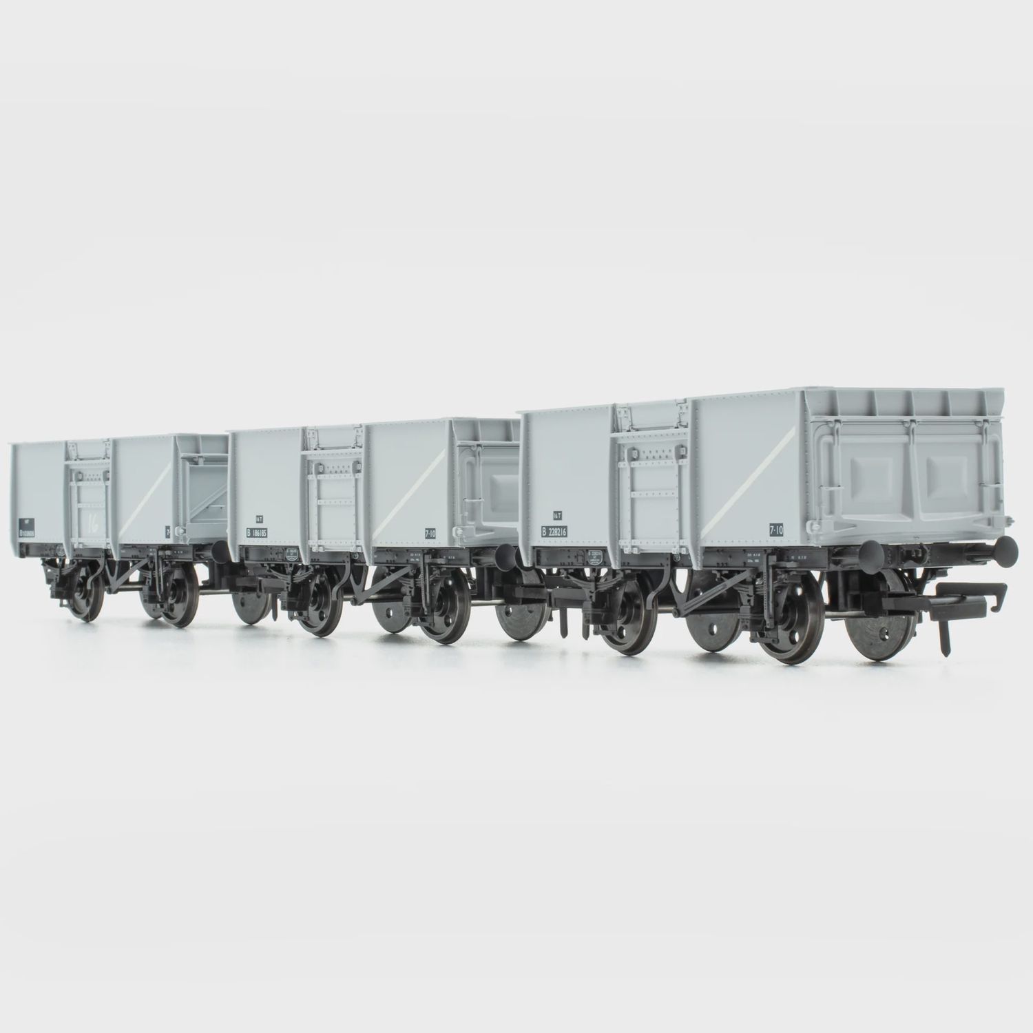 Accurascale BR 16T Mineral- 1/109 - BR Freight Grey (Original text on black panels) - Pack G [ACC1028] [FREE SHIPPING!]