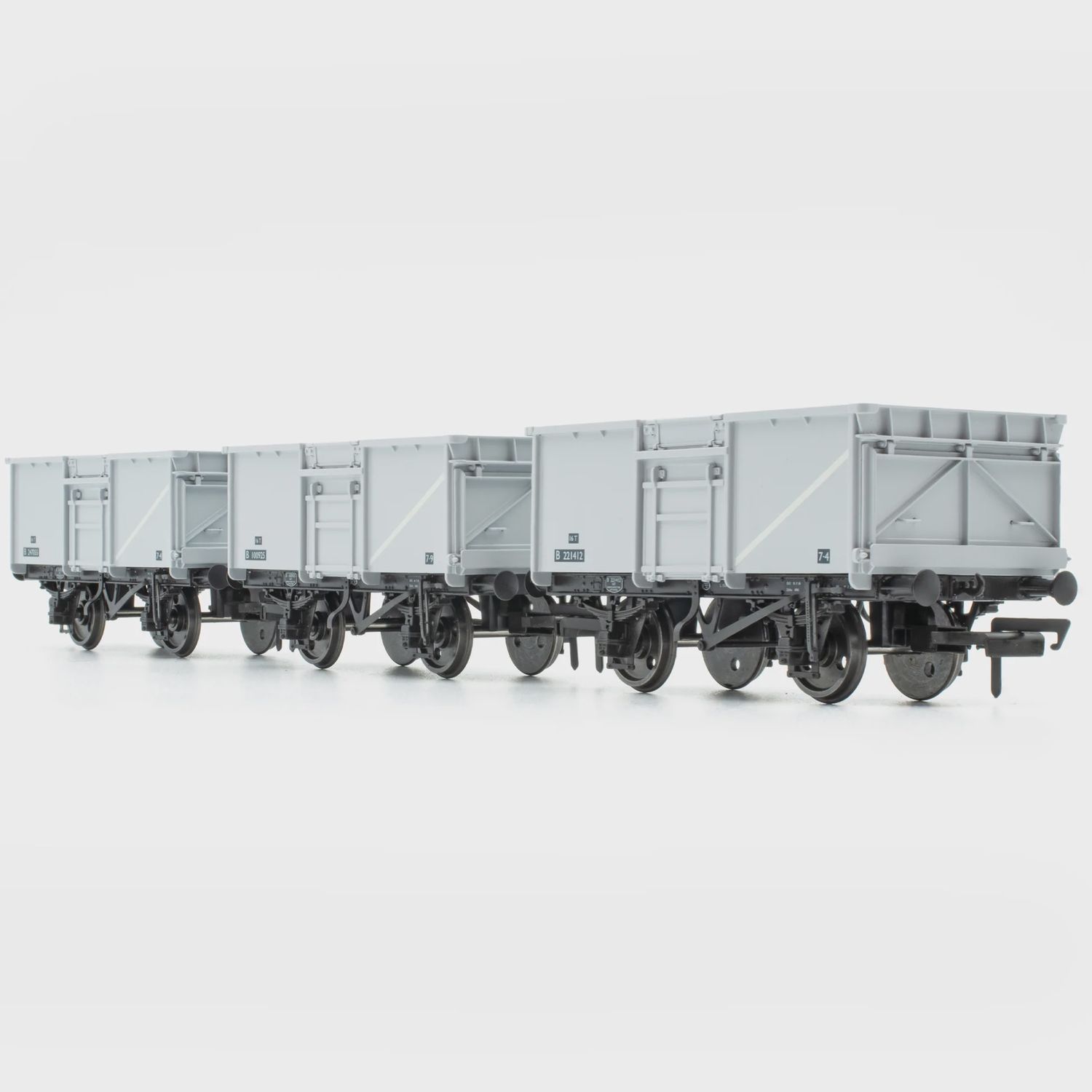 Accurascale BR 16T Mineral- 1/108 - BR Freight Grey (Original text on black panels) - Pack C [ACC1023] [FREE SHIPPING!]