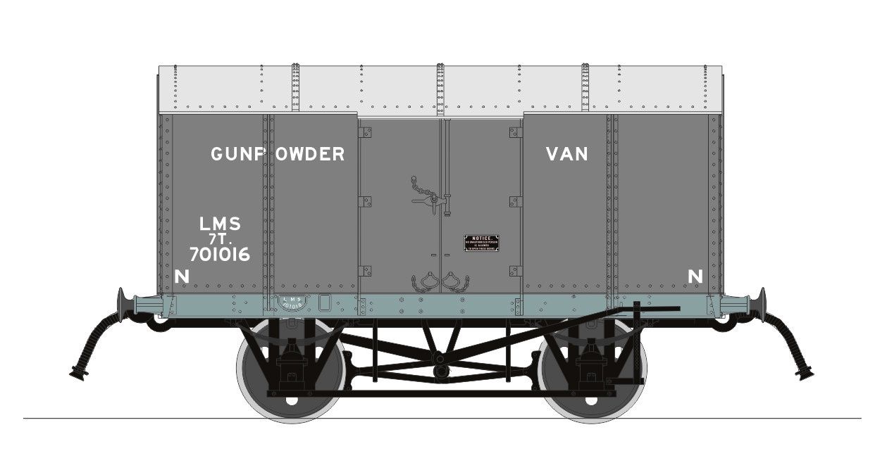 Rapido Gunpowder Van LMS No.701016 (RCH Pattern) [902006]