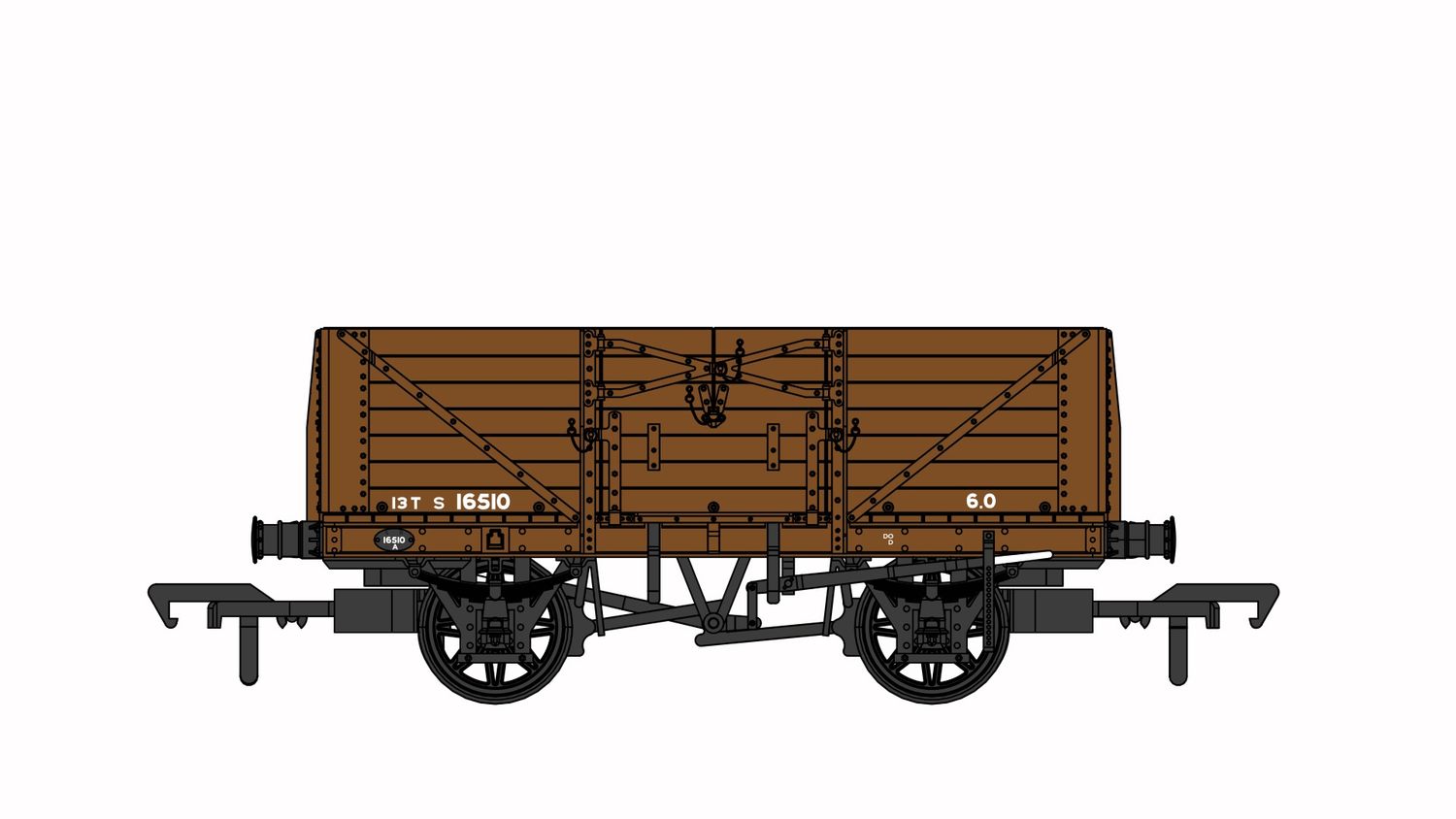 Rapido SECR 7-plank open wagon BR no.S16510 (Diagram 1355) [907007]