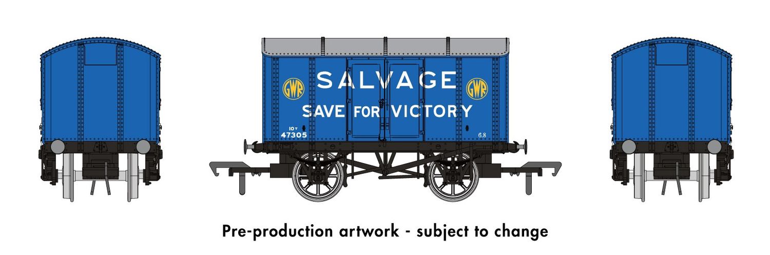 Rapido Iron Mink No.47305 GWR Salvage for Victory (Yellow Roundels) [908010]